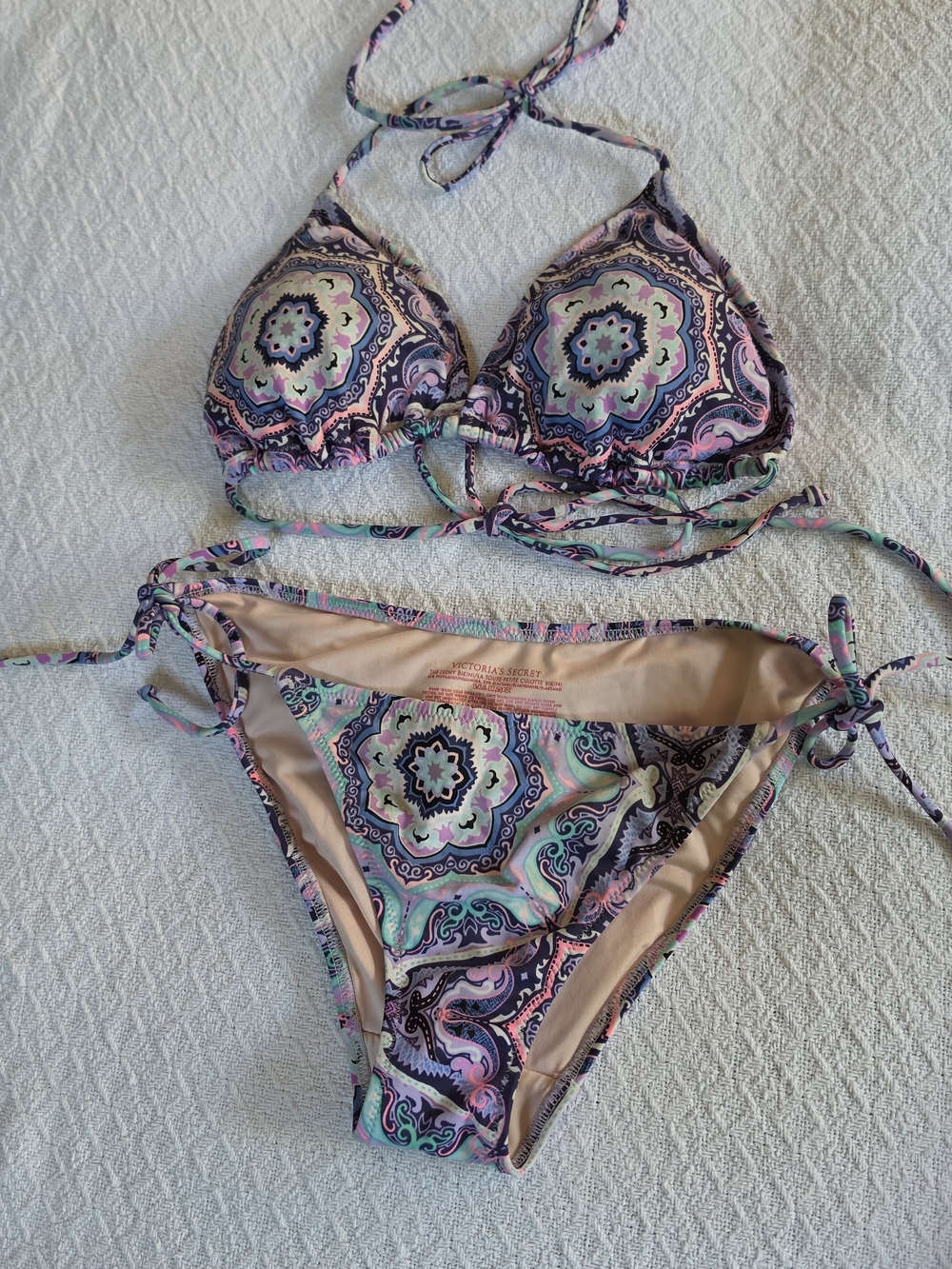 Victoria's Secret Purple Paisley Triangle Bikini
